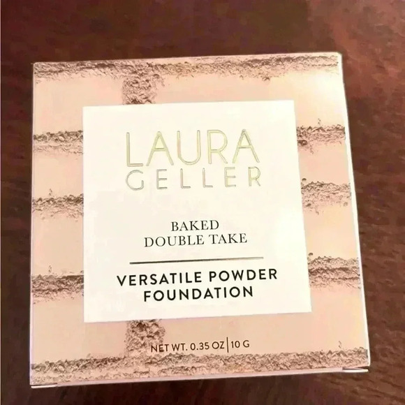 Laura Geller Double Take BakedVersatile Powder FoundationMedium 0.35oz NIB MWT